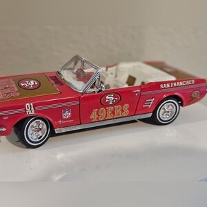 Danbury Mint 66 1966 Ford Mustang Conv San Francisco 49ers NFL Football Car RARE
